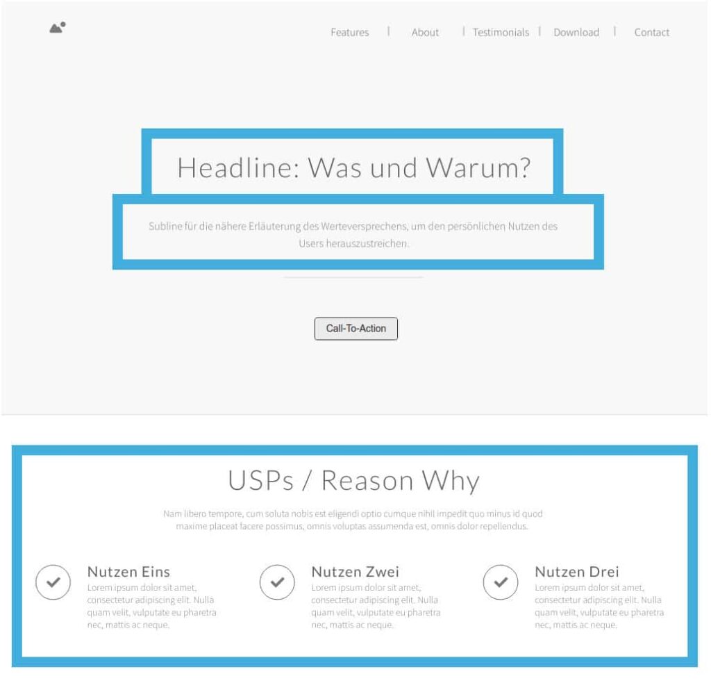 Landingpage: Warum soll ich das kaufen?