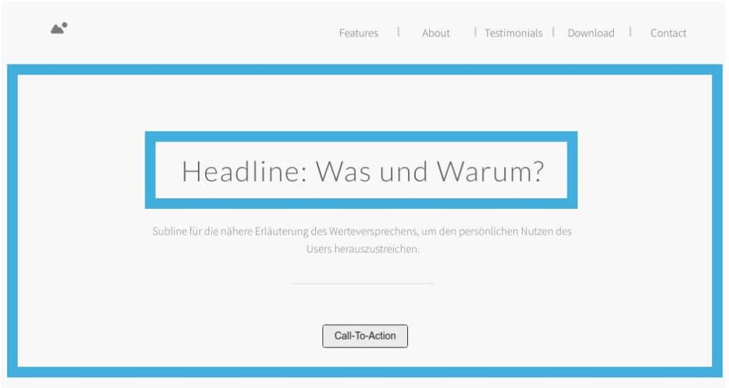 Landingpage: Was wird hier angeboten?