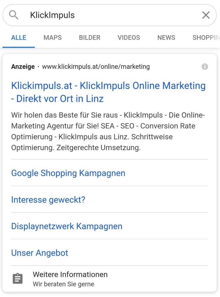Lead-Extension: Erweiterungsansicht