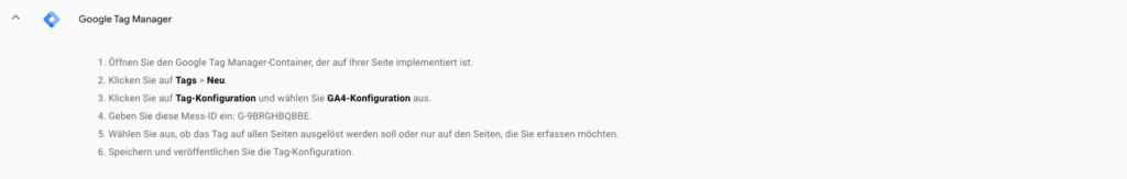 Methode 2: Tracking mit Google Tag Manager