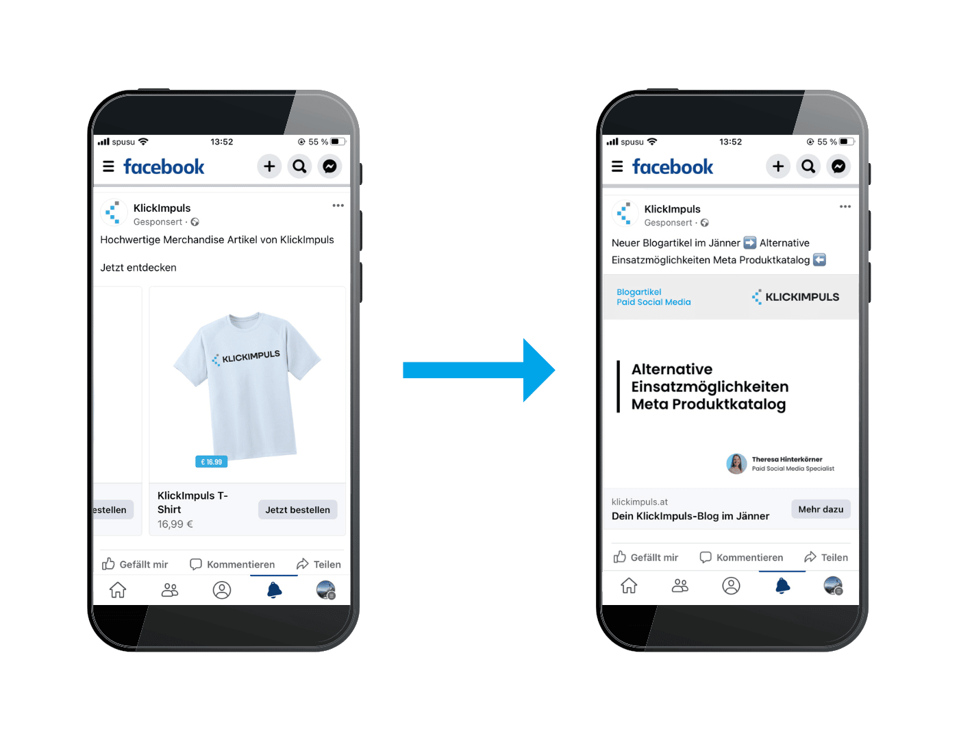 Produktkatalog für Blogeinträge