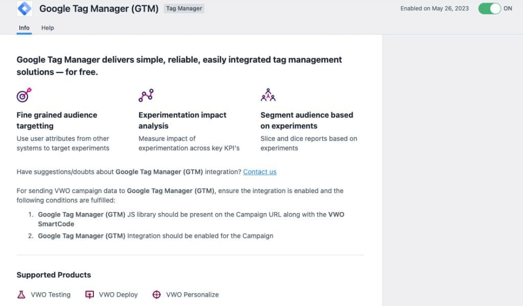 VWO Integration mit GTM