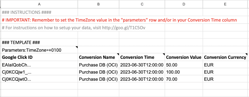 Offline Conversion Upload mit Deckungsbeiträgen