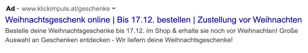 google ads anzeige deadline