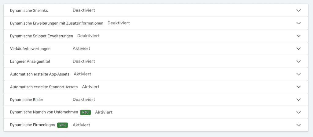erweiterte funktionen fuer dynamische assets