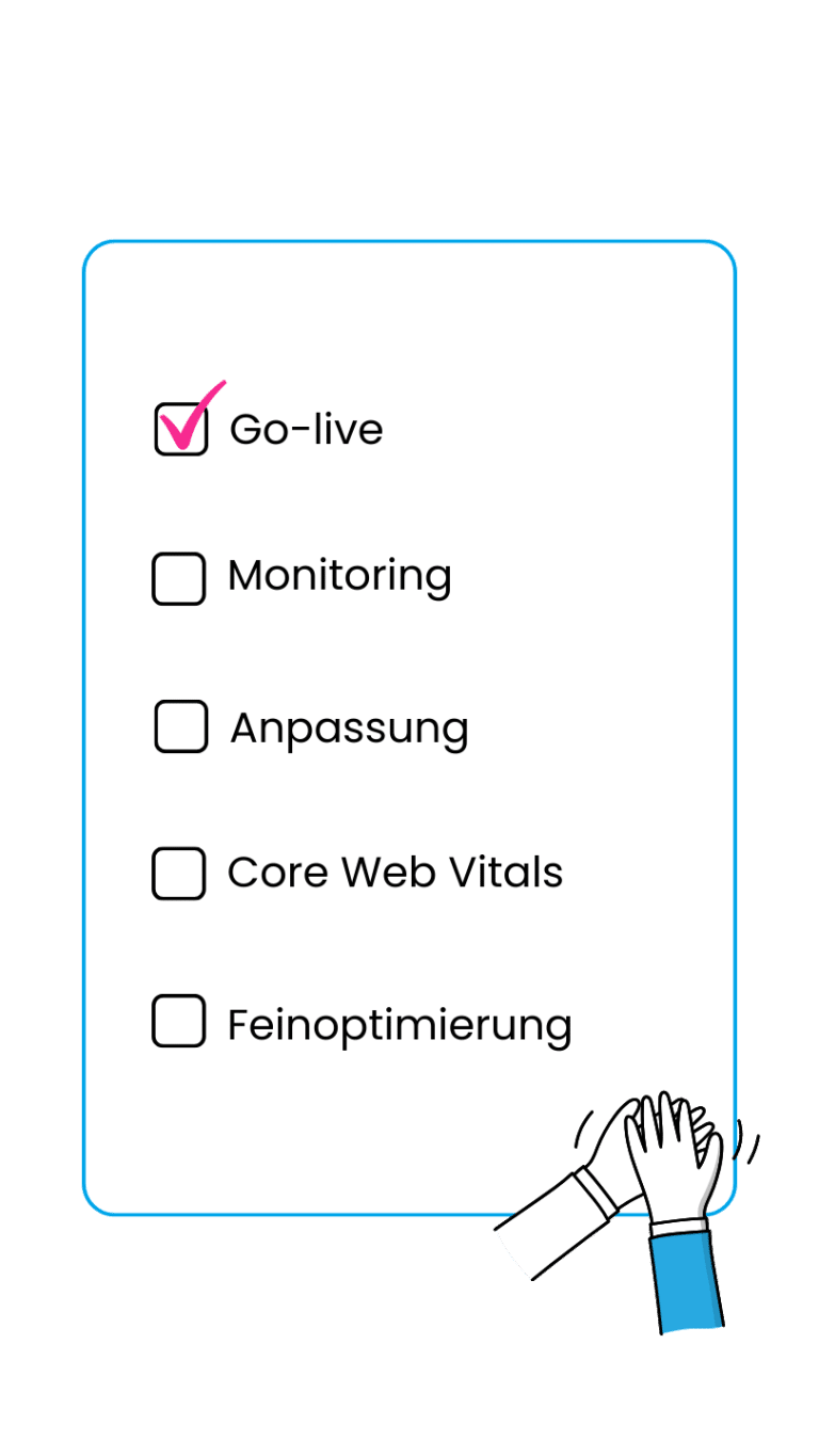 Aufgaben nach dem Go-live deiner Website.