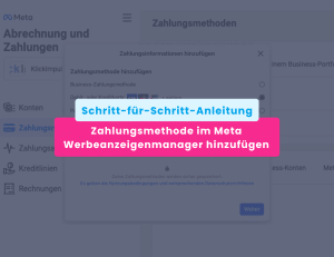 meta zahlungsmethode anleitung